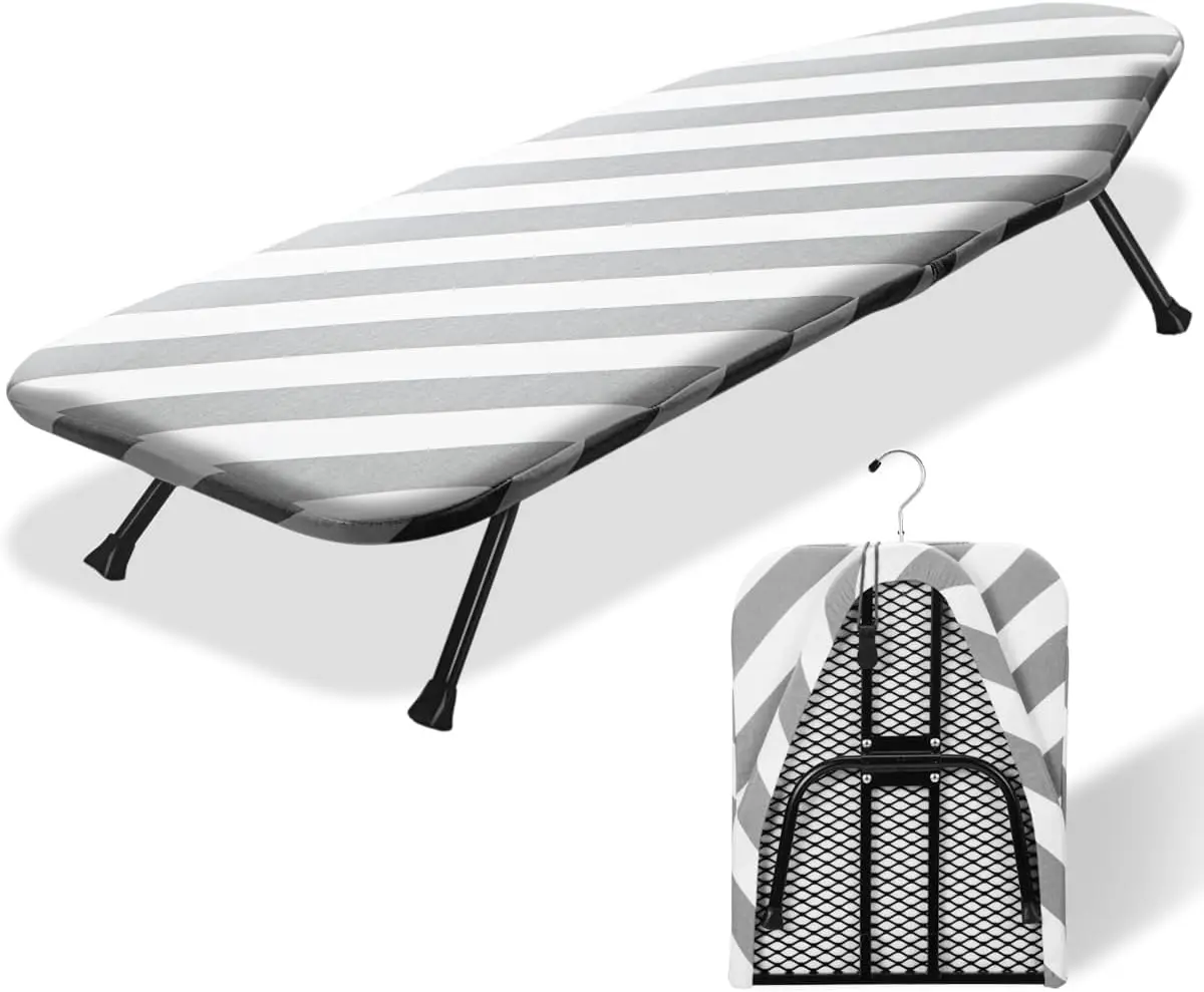 Compact Foldable Ironing Board with Cotton Cover, Retractable Hook & Skidproof Feet for Small Spaces
Compact Foldable Ironing Board with Cotton Cover, Retractable Hook & Skidproof Feet for Small Spaces