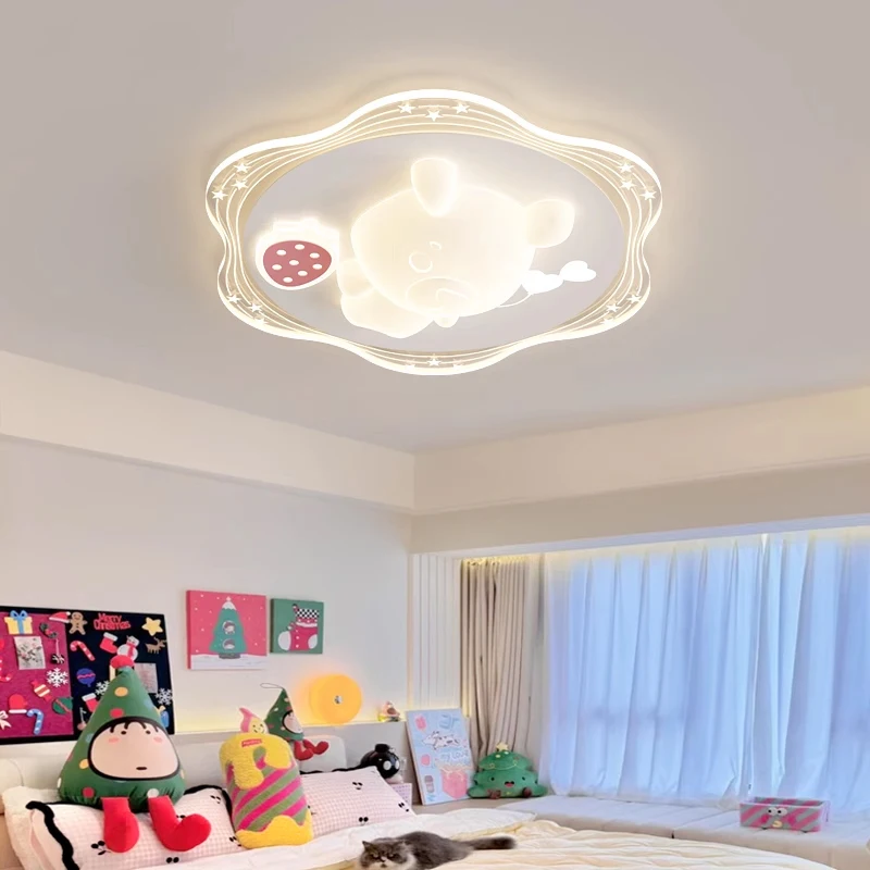 Romantic Children's Room Ceiling Light with Strawberry Four-leaf Clover Cartoon Kids Bedroom Ceiling Lamp for Study Illuminaire
Romantic Children's Room Ceiling Light with Strawberry Four-leaf Clover Cartoon Kids Bedroom Ceiling Lamp for Study Illuminaire