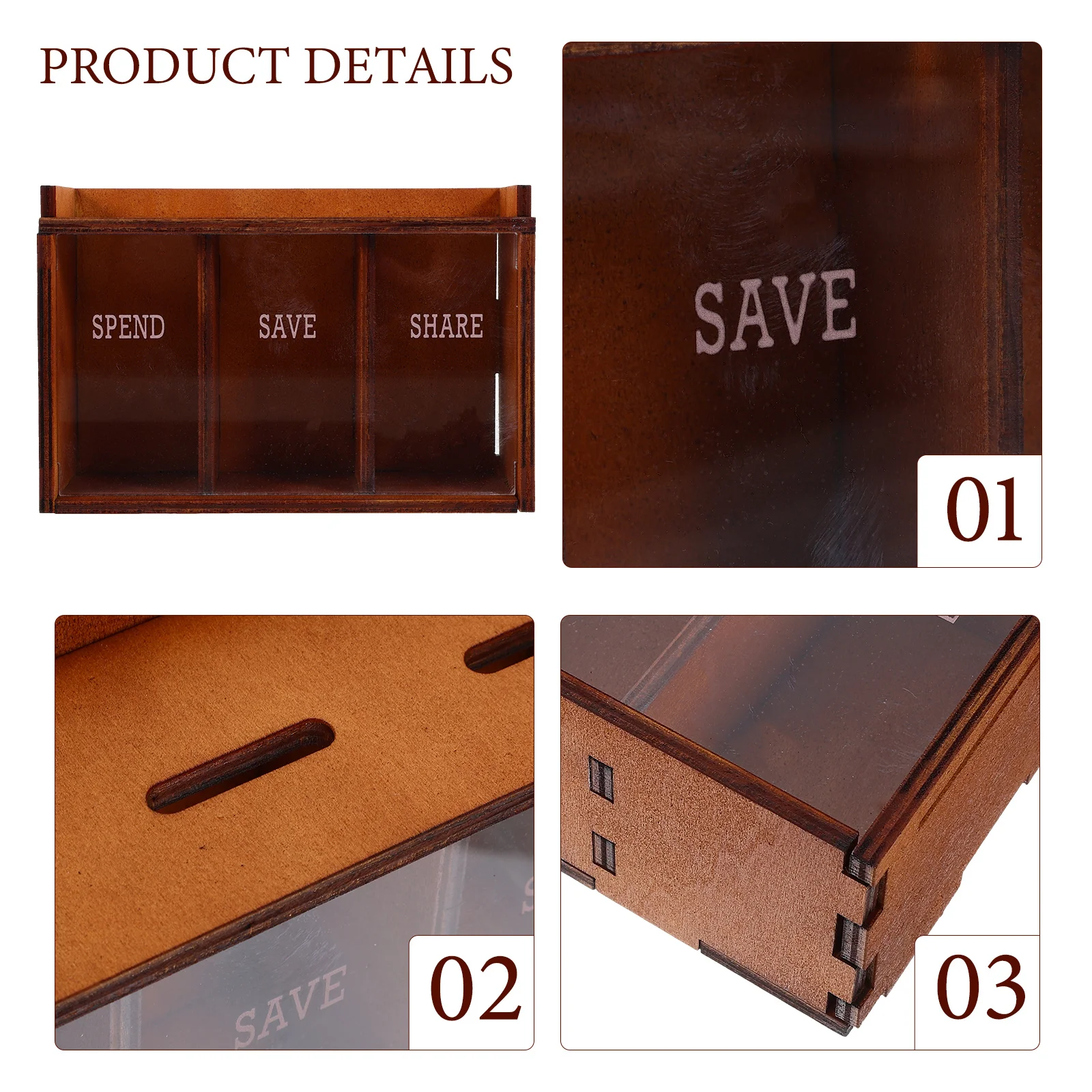 Banker Piggy Bank Compact Small Cash Savings Box Easy Clean Acrylic Money Saving Jar Smooth Bottom Desktop Decoration
Banker Piggy Bank Compact Small Cash Savings Box Easy Clean Acrylic Money Saving Jar Smooth Bottom Desktop Decoration