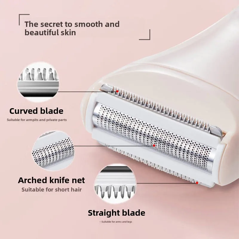 Electric Shaver for Women Body Hair Remover Painless Bikini Trimmer Rechargeable Epilator for Legs Underarms Arms Wet & Dry Use
Electric Shaver for Women Body Hair Remover Painless Bikini Trimmer Rechargeable Epilator for Legs Underarms Arms Wet & Dry Use
