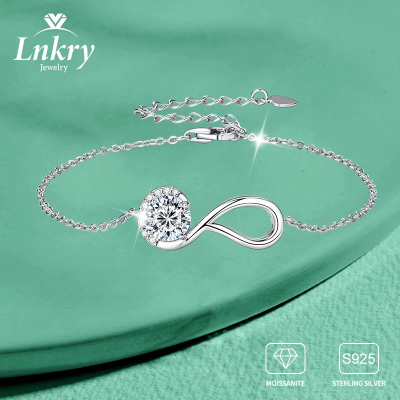 Lnkry Certified 6.5MM Moissanite Infinity Bracelet Pulseira Prata 925 Silver Adjustable Bracelets for Women Hand Jewelry Gift
Lnkry Certified 6.5MM Moissanite Infinity Bracelet Pulseira Prata 925 Silver Adjustable Bracelets for Women Hand Jewelry Gift