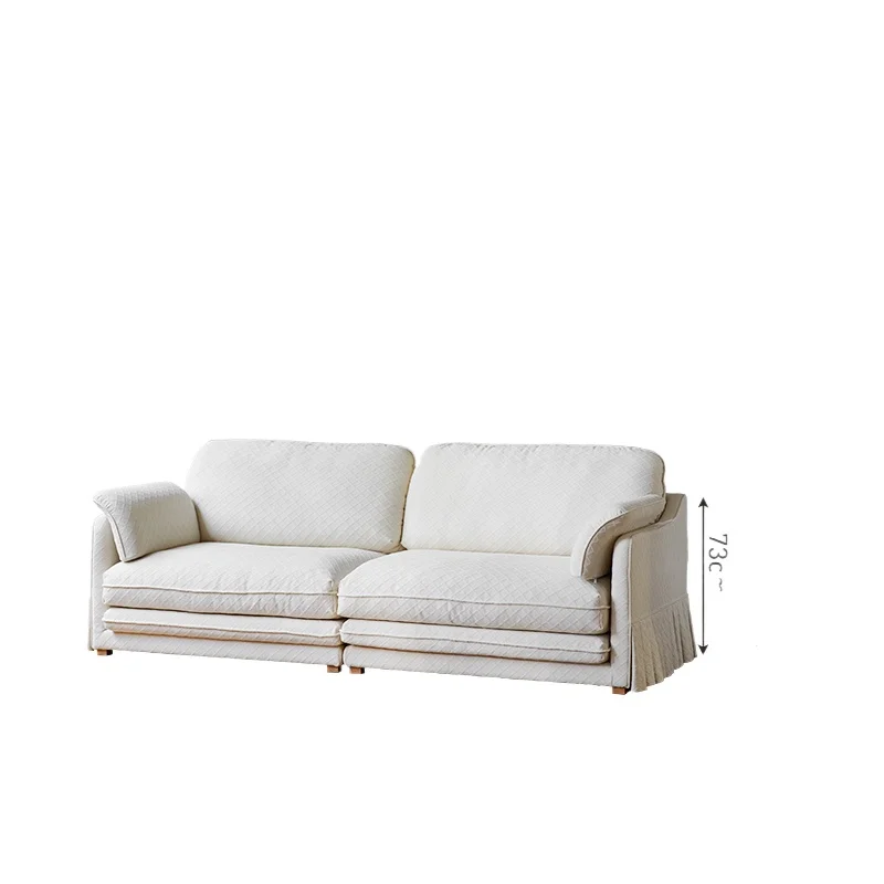 Bed and breakfast sofa French cream wind cotton and linen fabric sofa New three-person straight row Living room module sofa
Bed and breakfast sofa French cream wind cotton and linen fabric sofa New three-person straight row Living room module sofa