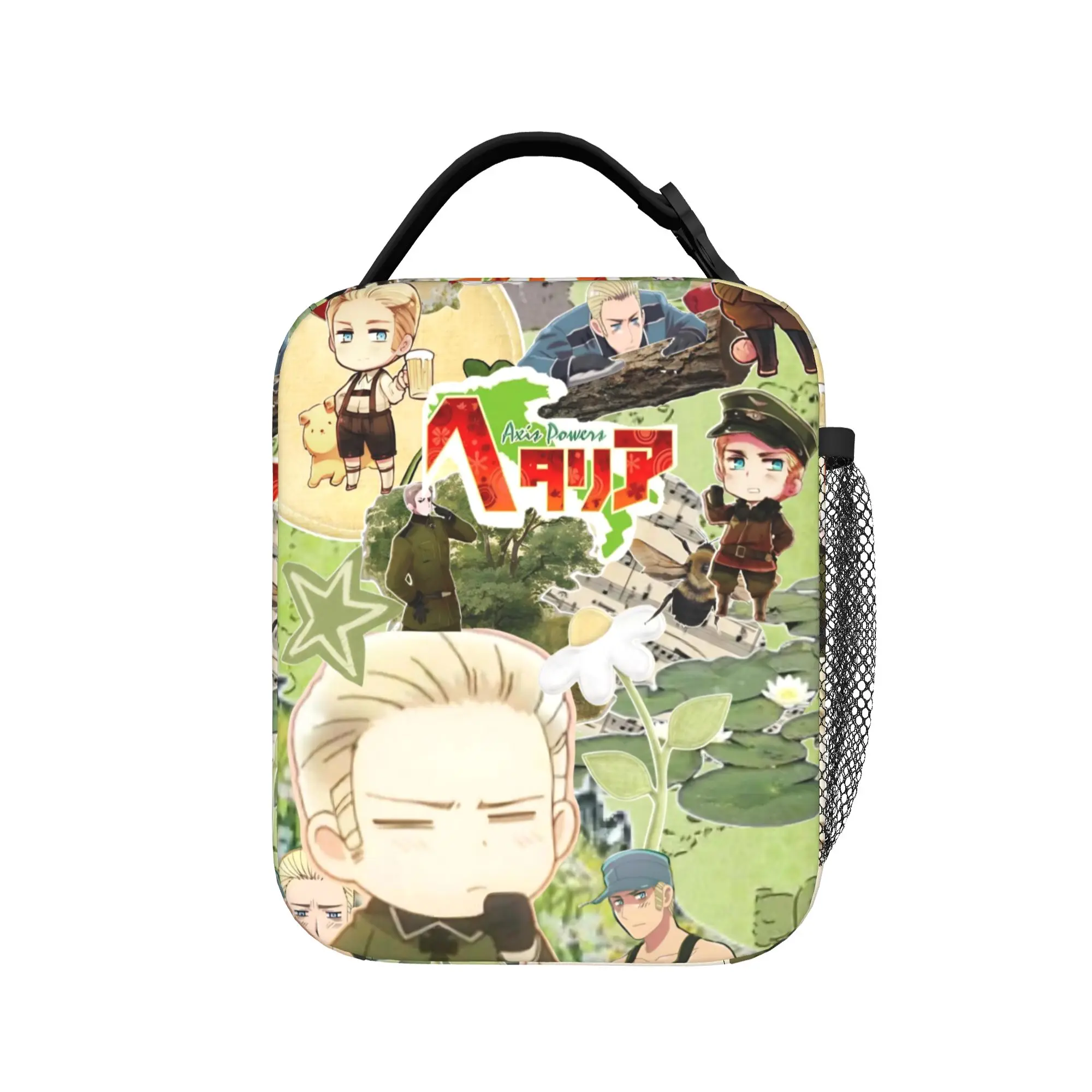 Hetalias Axis Powers Insulated Lunch Bag for Men Women Food Bag Portable Cooler Thermal Lunch Boxes For Travel
Hetalias Axis Powers Insulated Lunch Bag for Men Women Food Bag Portable Cooler Thermal Lunch Boxes For Travel