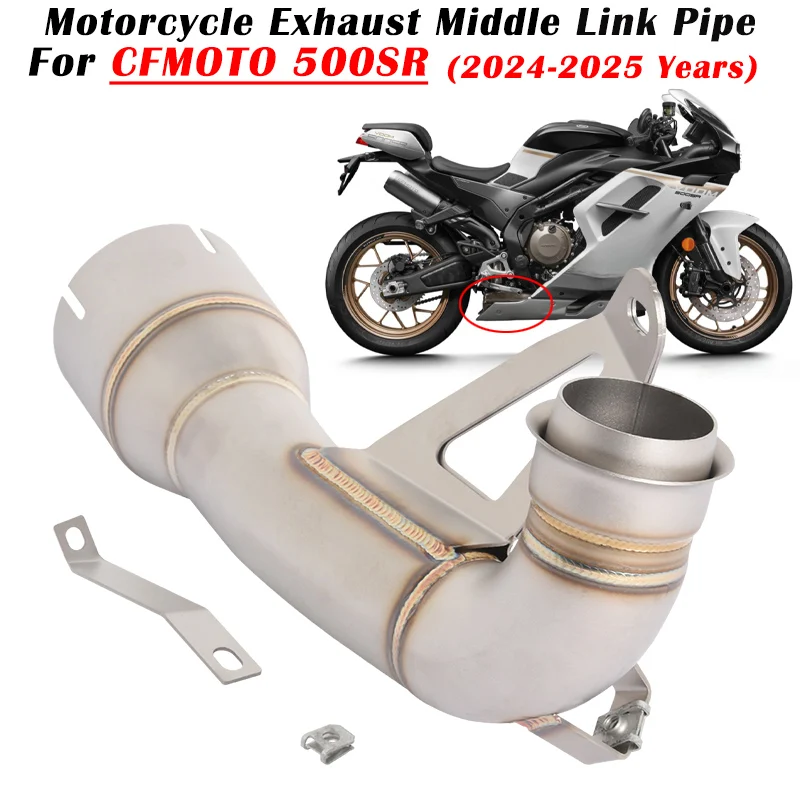 Slip On For CFMOTO 500SR CF500SR CF 500 SR 2024 2025 Motorcycle Exhaust Escape System Modified Muffler Middle Link Pipe
Slip On For CFMOTO 500SR CF500SR CF 500 SR 2024 2025 Motorcycle Exhaust Escape System Modified Muffler Middle Link Pipe
