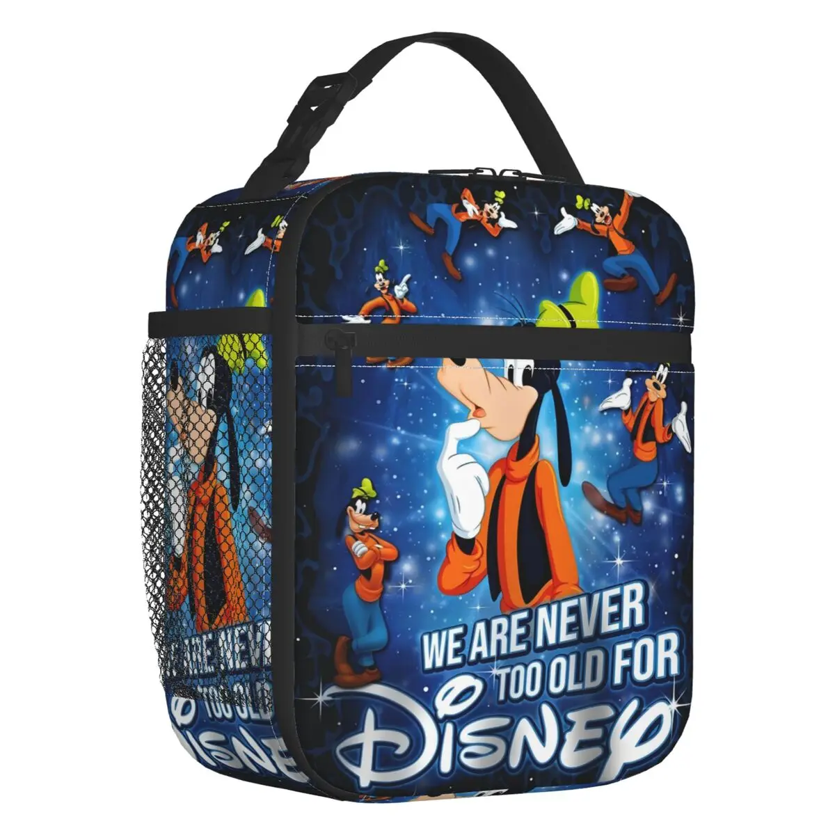 Custom Goofy Insulated Lunch Bags for Work School Fashion Cartoon Cute Print Animation Leakproof Cooler Thermal Lunch Box
Custom Goofy Insulated Lunch Bags for Work School Fashion Cartoon Cute Print Animation Leakproof Cooler Thermal Lunch Box