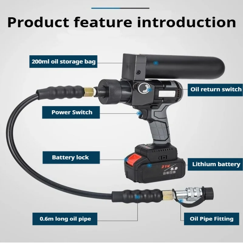 Cordless Split Hydraulic Hole Puncher Rechargeable Lithium Hydraulic Punch Machine for Cable Tray Metal Plate Drilling
Cordless Split Hydraulic Hole Puncher Rechargeable Lithium Hydraulic Punch Machine for Cable Tray Metal Plate Drilling