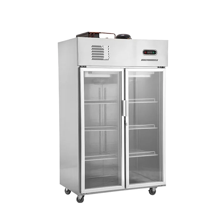 Stainless Steel Kitchen Fridge Freezer Commercial Beverage Freezer Display Refrigeration Equipment
Stainless Steel Kitchen Fridge Freezer Commercial Beverage Freezer Display Refrigeration Equipment