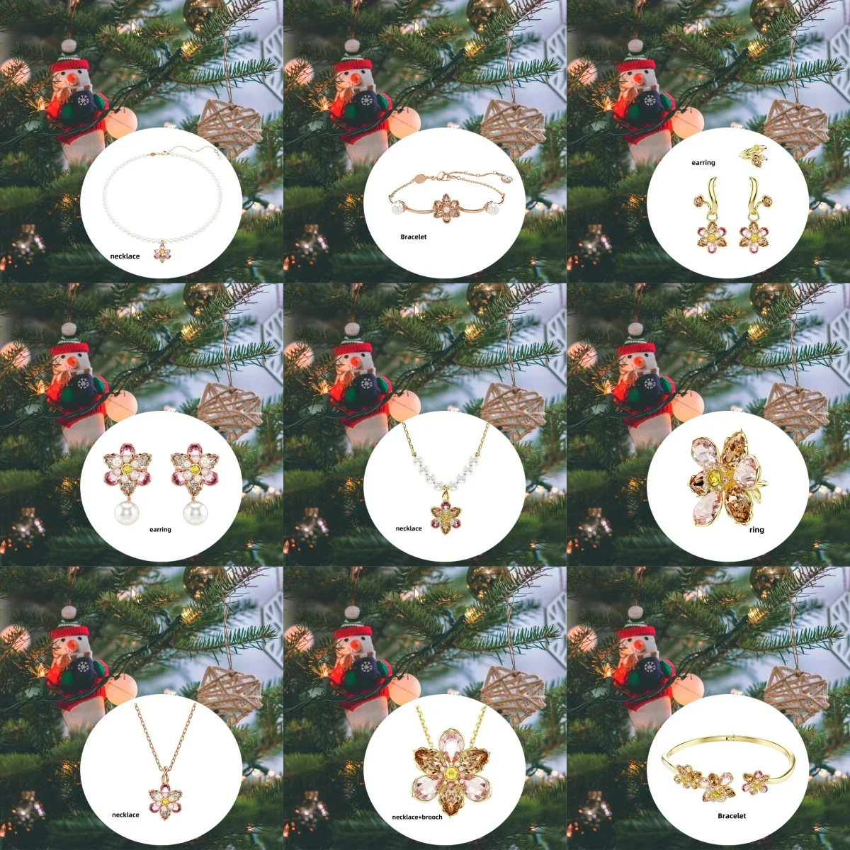 2025 New Christmas Decorations Christmas Pendant Pendant SW New Flower Series Necklace Bracelet Ring Earring Set Style
2025 New Christmas Decorations Christmas Pendant Pendant SW New Flower Series Necklace Bracelet Ring Earring Set Style