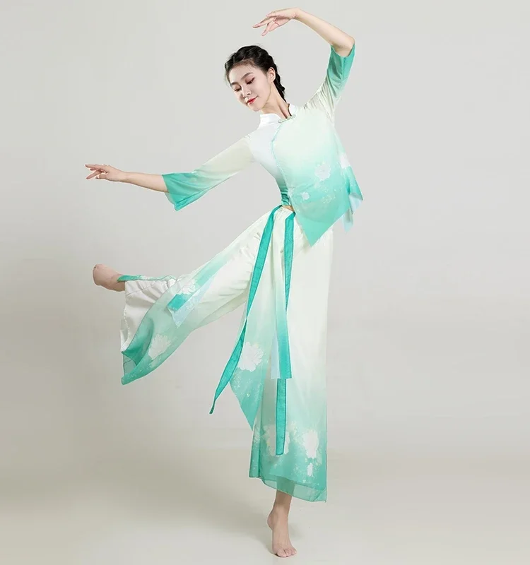 Classical Dance Costumes Women Cheongsam Sarong Female Yangge Uniform Chinese Dance Practice Clothes Stage Dance Wear Costume
Classical Dance Costumes Women Cheongsam Sarong Female Yangge Uniform Chinese Dance Practice Clothes Stage Dance Wear Costume