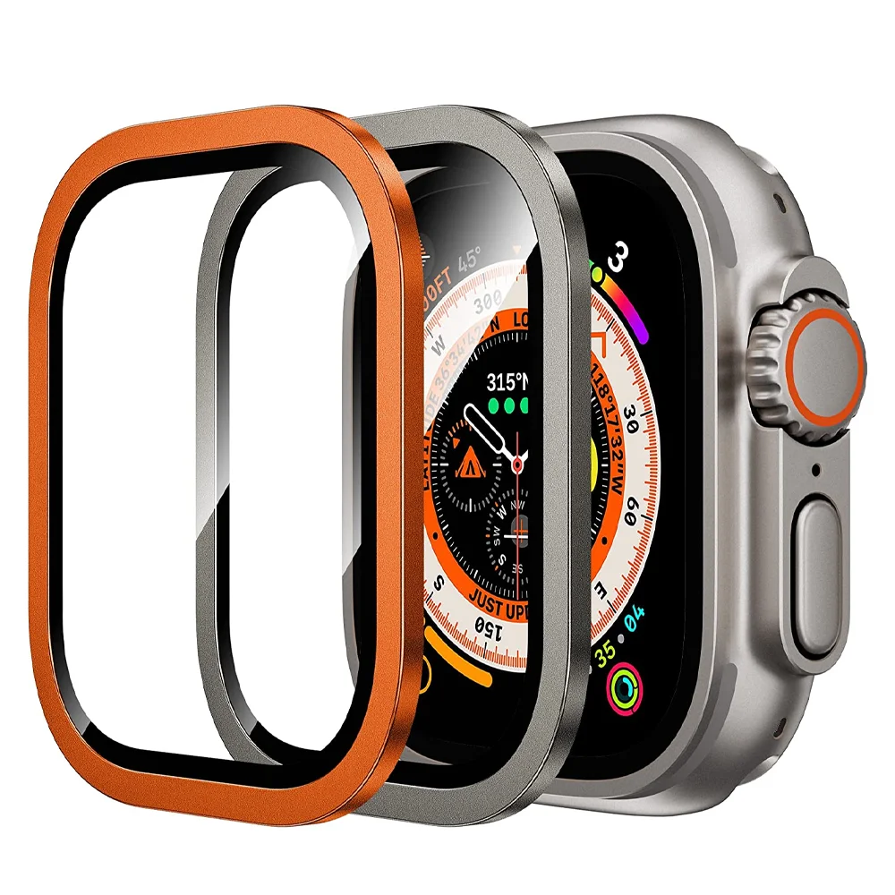 Защита экрана для Apple Watch Ultra 49 мм аксессуары металлический бампер + закаленное стекло Защита от царапин HD Полная пленка iWatch Ultra 49 мм
Защита экрана для Apple Watch Ultra 49 мм аксессуары металлический бампер + закаленное стекло Защита от царапин HD Полная пленка iWatch Ultra 49 мм
