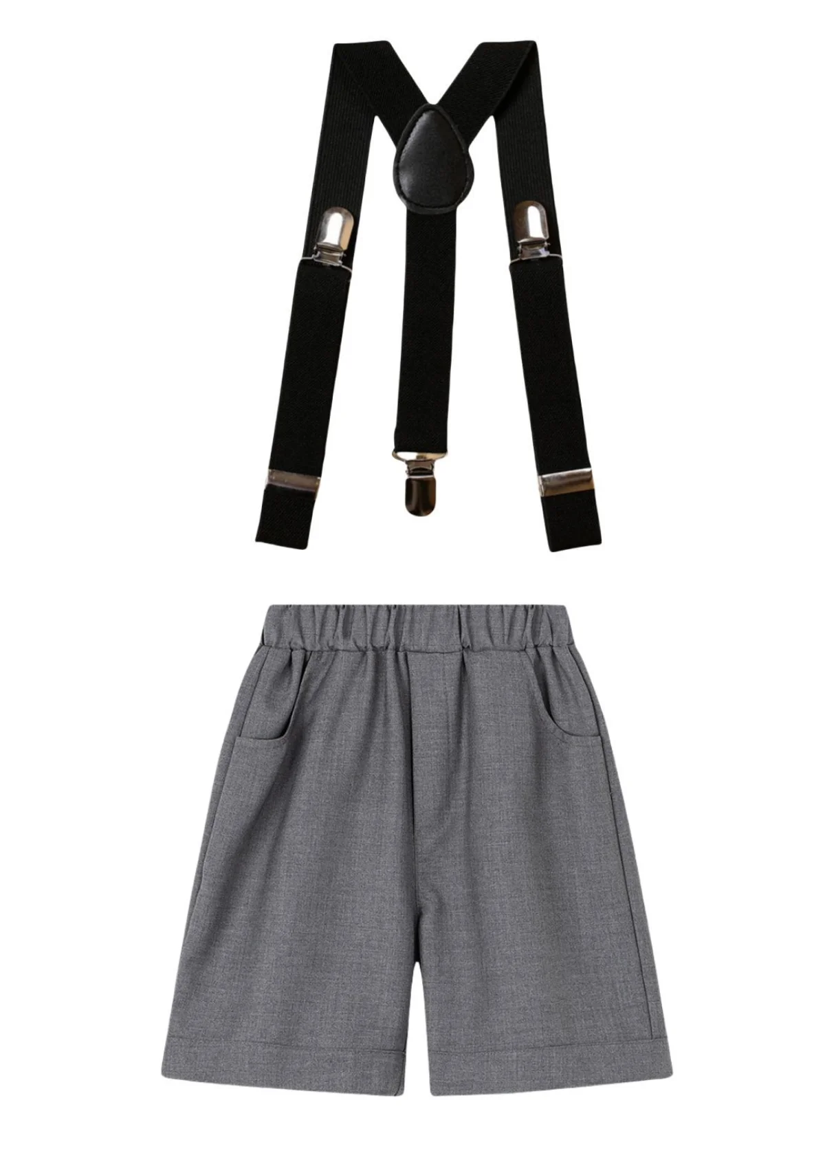 Boys School Uniform Short Pants Adjustable Black Suspenders Children Formal School Wear Clothes Size 110-170
Boys School Uniform Short Pants Adjustable Black Suspenders Children Formal School Wear Clothes Size 110-170