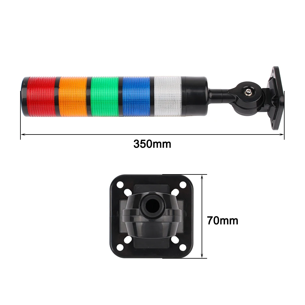 5 layer Rotatable 180 Stack Red warning light industrial for CNC machine DC24V12V AC220V110V Steady flashing light LED Black
5 layer Rotatable 180 Stack Red warning light industrial for CNC machine DC24V12V AC220V110V Steady flashing light LED Black