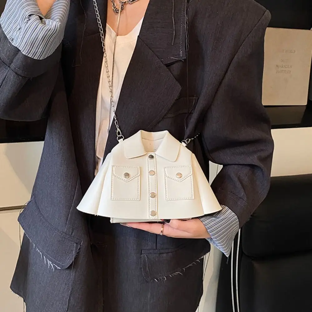 Simple Solid Color Clothes Shaped Crossbody Bag Coat Harajuku Chain Shoulder Bag Tote Bag PU Leather Women Handbag Girl
Simple Solid Color Clothes Shaped Crossbody Bag Coat Harajuku Chain Shoulder Bag Tote Bag PU Leather Women Handbag Girl