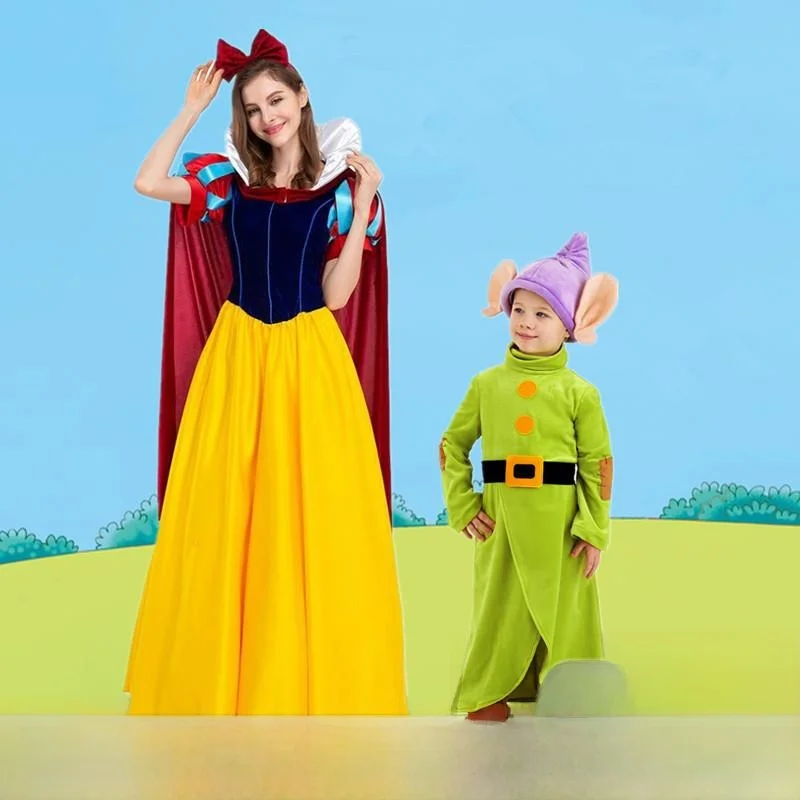 Adult Halloween Snow White Dress Cartoon Elf Role-playing Costume Seven Dwarfs Outfit Female Audience Cosplay Clothing
Adult Halloween Snow White Dress Cartoon Elf Role-playing Costume Seven Dwarfs Outfit Female Audience Cosplay Clothing