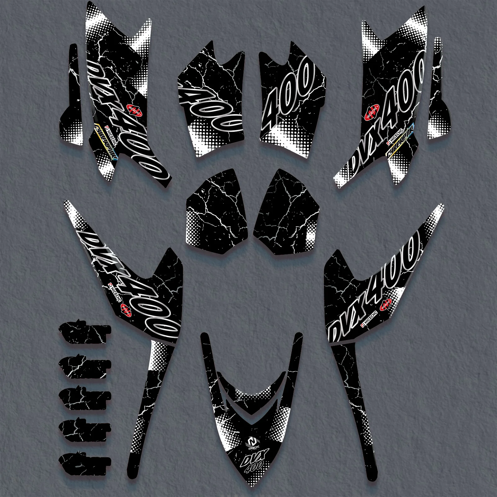NICECNC New Style ATV Full Fairing Graphics Background Decals Sticker For 2004-2008 ARCTIC CAT DVX400 2008 2007 2006 DVX 400
NICECNC New Style ATV Full Fairing Graphics Background Decals Sticker For 2004-2008 ARCTIC CAT DVX400 2008 2007 2006 DVX 400
