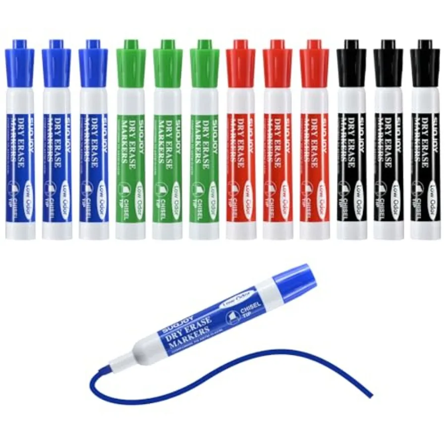 Dry Erase Markers, Chisel Tip Whiteboard Marker, Low Odor Thick Dry Markers, Assorted Color Markers for /Teachers
Dry Erase Markers, Chisel Tip Whiteboard Marker, Low Odor Thick Dry Markers, Assorted Color Markers for /Teachers