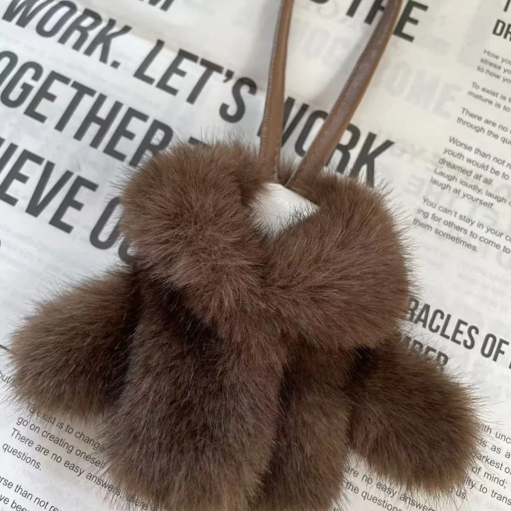 Элегантная сумка из искусственного кроличьего меха, очаровательная форма одежды, мягкий подвесной орнамент, украшение для ключей, подвесной рюкзак
Элегантная сумка из искусственного кроличьего меха, очаровательная форма одежды, мягкий подвесной орнамент, украшение для ключей, подвесной рюкзак