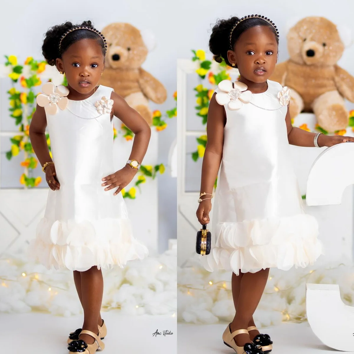 White Flower Girl Dresses for Wedding Birthday Party Gowns Customized Floral Knee Length Kids Pageant Princess Dress
White Flower Girl Dresses for Wedding Birthday Party Gowns Customized Floral Knee Length Kids Pageant Princess Dress