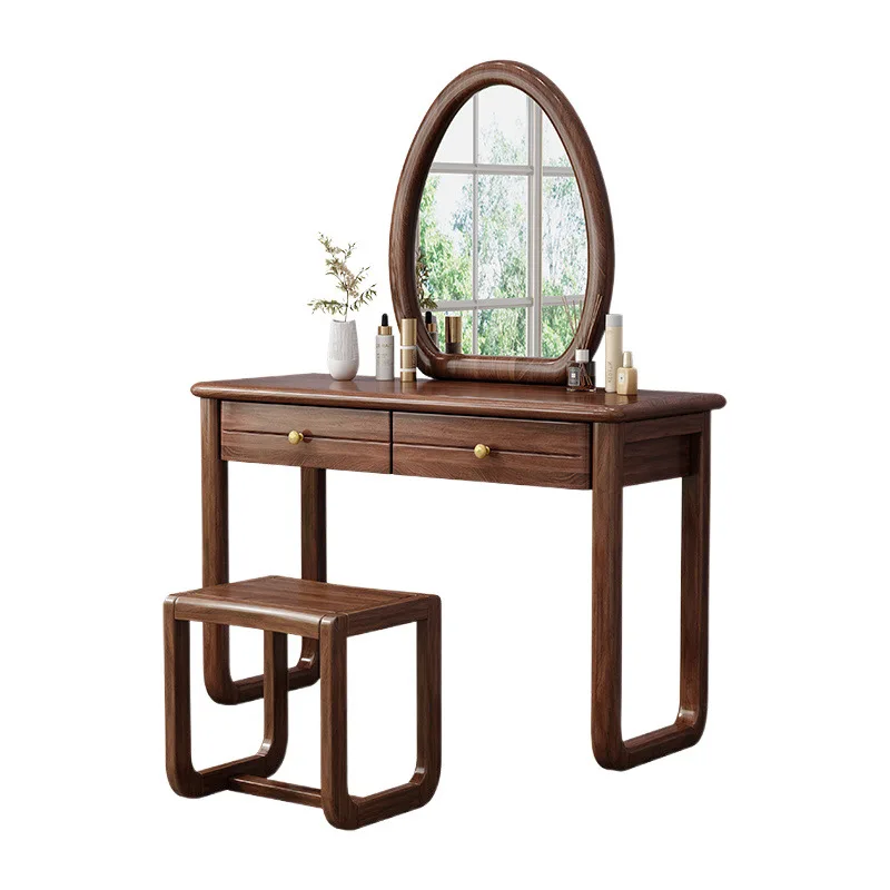 New Chinese walnut, solid wood dresser, modern and simple bedroom
New Chinese walnut, solid wood dresser, modern and simple bedroom