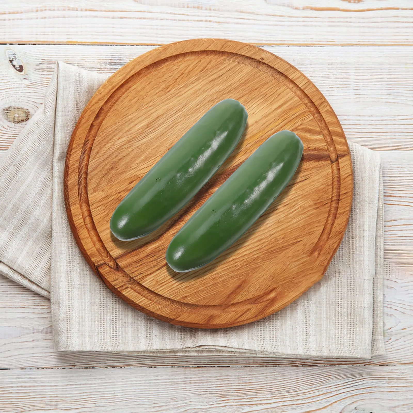 6Pcs Artificial Green Cucumber Realistic Simulation Plastic Vegetables Home Decor Kitchen Display Props DIY Crafts Lifelike
6Pcs Artificial Green Cucumber Realistic Simulation Plastic Vegetables Home Decor Kitchen Display Props DIY Crafts Lifelike