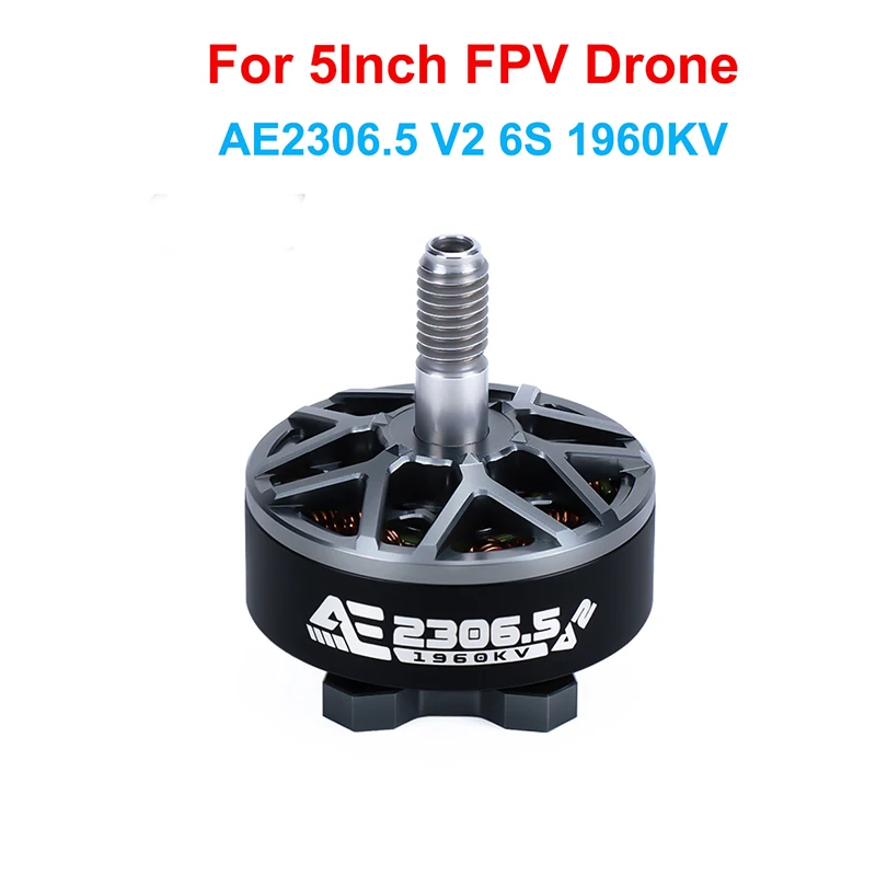 AXISFLYING AE2306.5 V2 2400KV 4S 1800KV 1960KV 6S бесщеточный двигатель 5 мм подходит для 5-дюймовых дронов
AXISFLYING AE2306.5 V2 2400KV 4S 1800KV 1960KV 6S бесщеточный двигатель 5 мм подходит для 5-дюймовых дронов