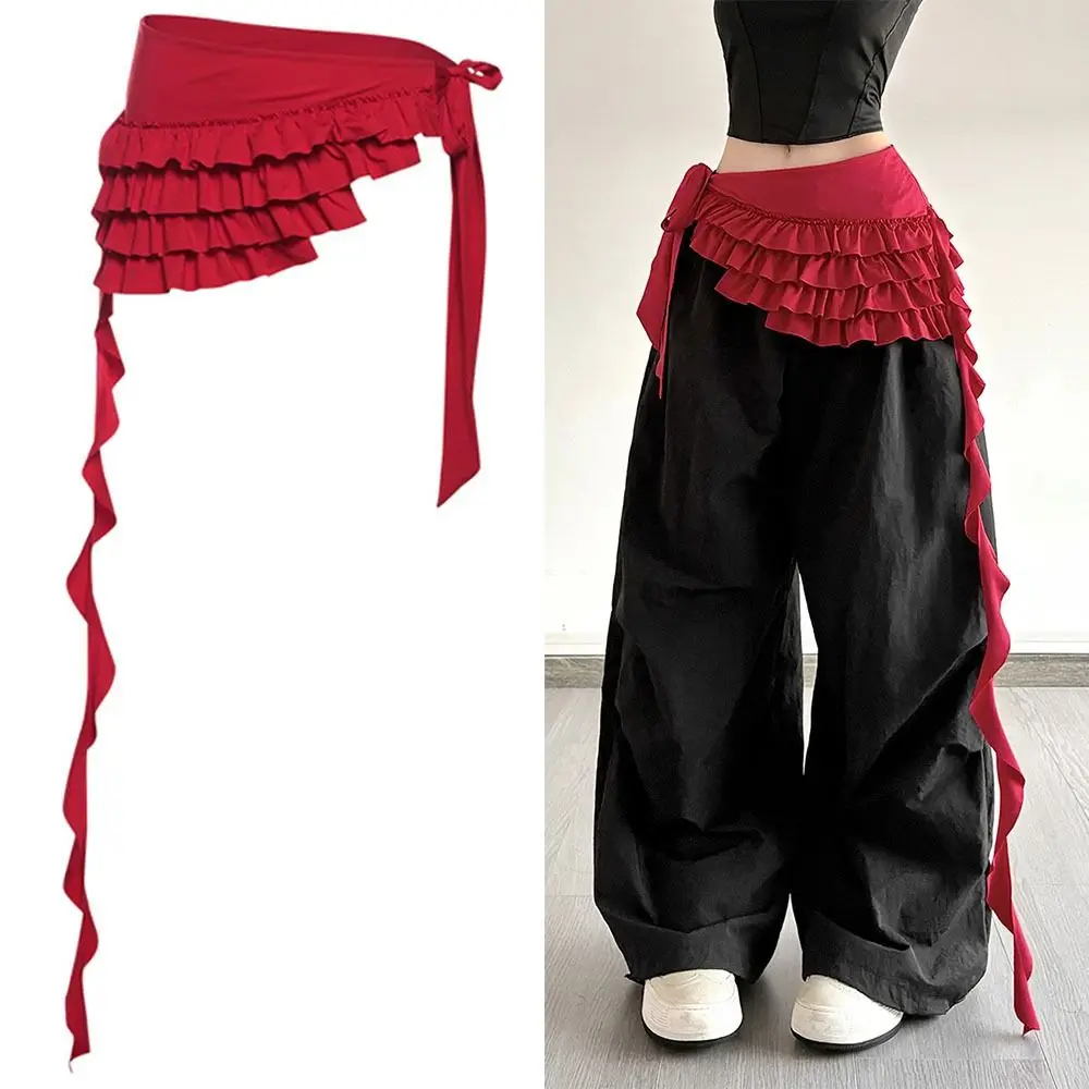 Embroidered Flower Lace Mini Skirt See Through Y2K Streetwear Lace Up Ruffles Skirt Lace-up Design Irregular Butt Curtain
Embroidered Flower Lace Mini Skirt See Through Y2K Streetwear Lace Up Ruffles Skirt Lace-up Design Irregular Butt Curtain