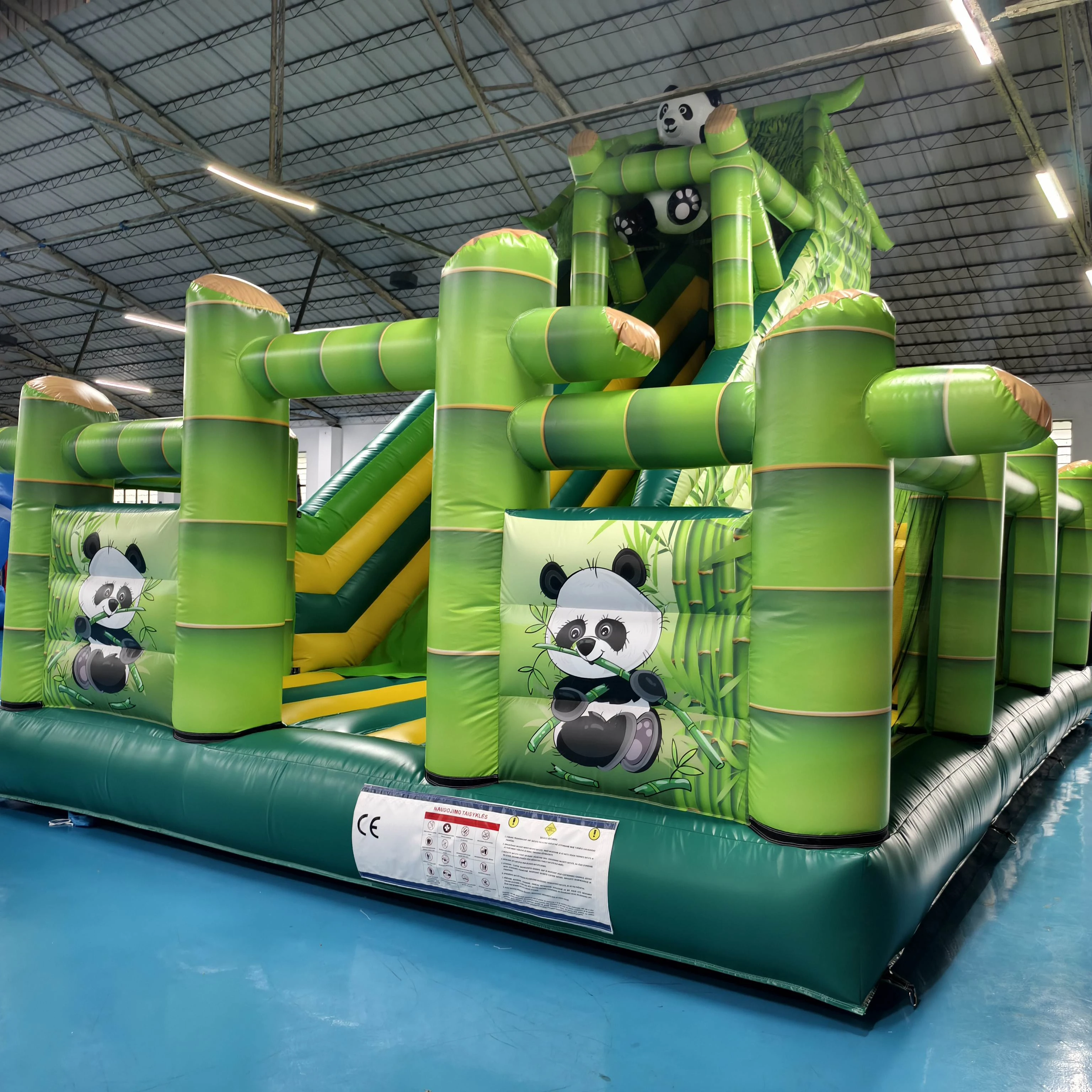 Most Popular Outdoor Commercial Bounce House Inflatable Panda Slide Inflatable Playground for Children Jumping Castle Blower
Most Popular Outdoor Commercial Bounce House Inflatable Panda Slide Inflatable Playground for Children Jumping Castle Blower
