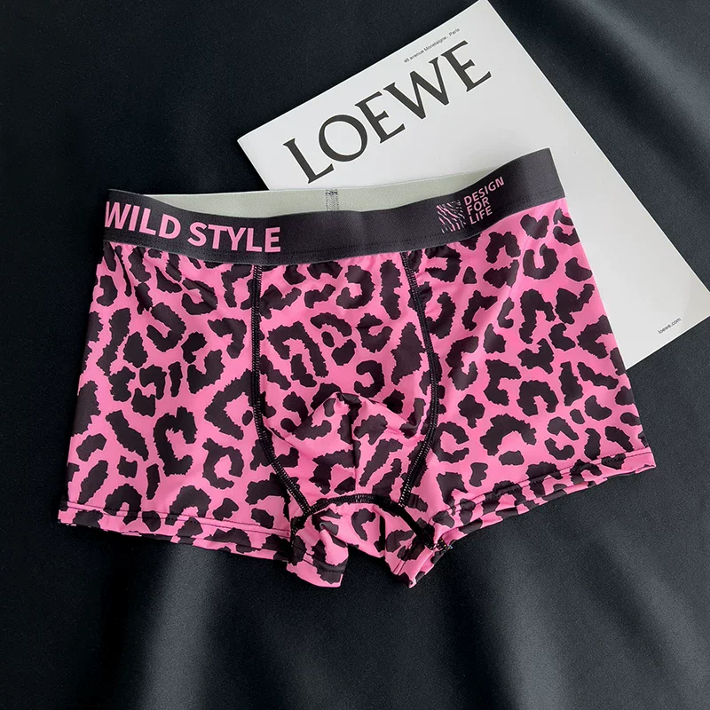 Fashion Leopard Printed Men's Underwear Ice Silk Breathable Quick Drying Boxer Shorts Personalized Mid-rise Sexy Panties Homme
Fashion Leopard Printed Men's Underwear Ice Silk Breathable Quick Drying Boxer Shorts Personalized Mid-rise Sexy Panties Homme