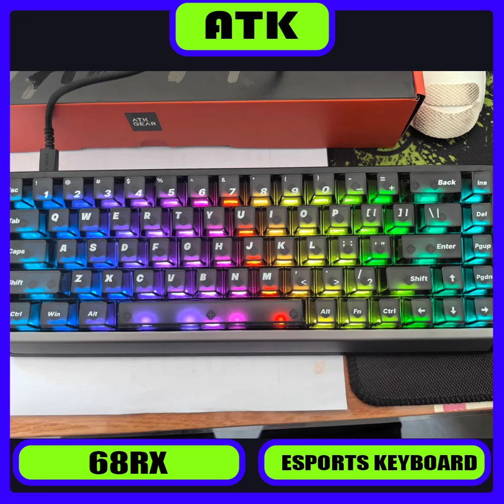 ATK 68RX Проводной магнитный переключатель Механическая клавиатура 8K Скорость заката Горячая замена Эргономика RT0,001 мм Игровая клавиатура для киберспорта Agile
ATK 68RX Проводной магнитный переключатель Механическая клавиатура 8K Скорость заката Горячая замена Эргономика RT0,001 мм Игровая клавиатура для киберспорта Agile