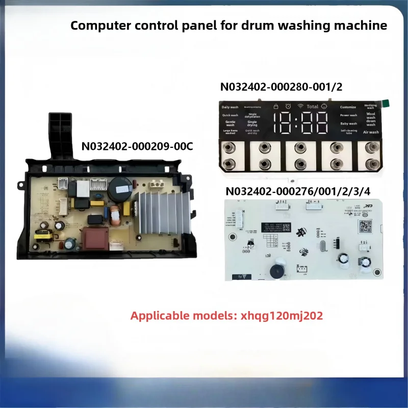 For Genuine Xiaomi XHQG120MJ202 Washer Motor Drive PCB N032402-000209-00C Main Power Board Repair Accessories
For Genuine Xiaomi XHQG120MJ202 Washer Motor Drive PCB N032402-000209-00C Main Power Board Repair Accessories