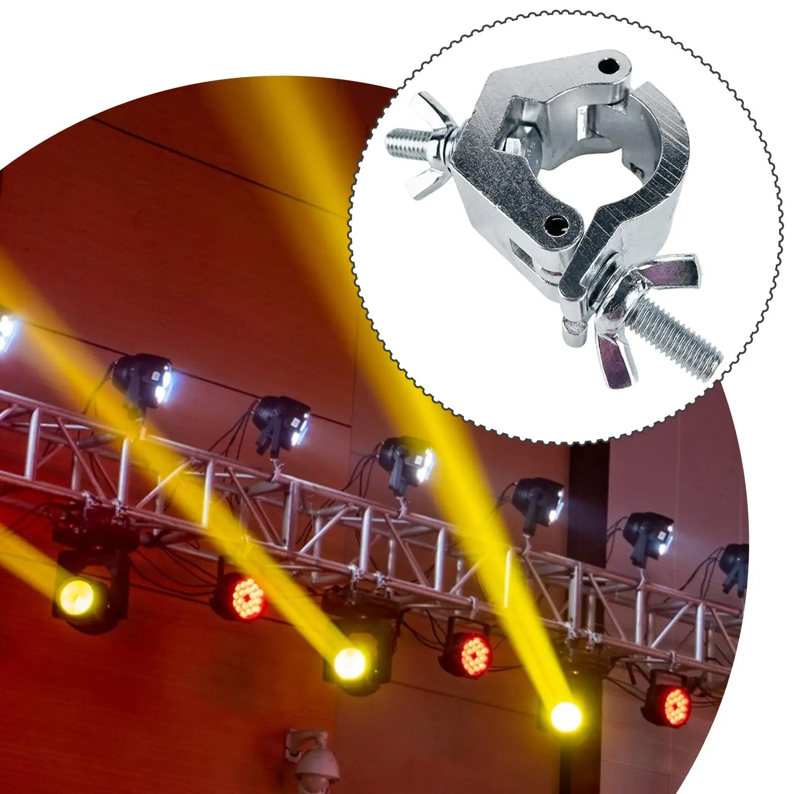 Trusses Stage Light Clamp for Theater Hanging Hook Rotatable DJ Light Clamp
Trusses Stage Light Clamp for Theater Hanging Hook Rotatable DJ Light Clamp
