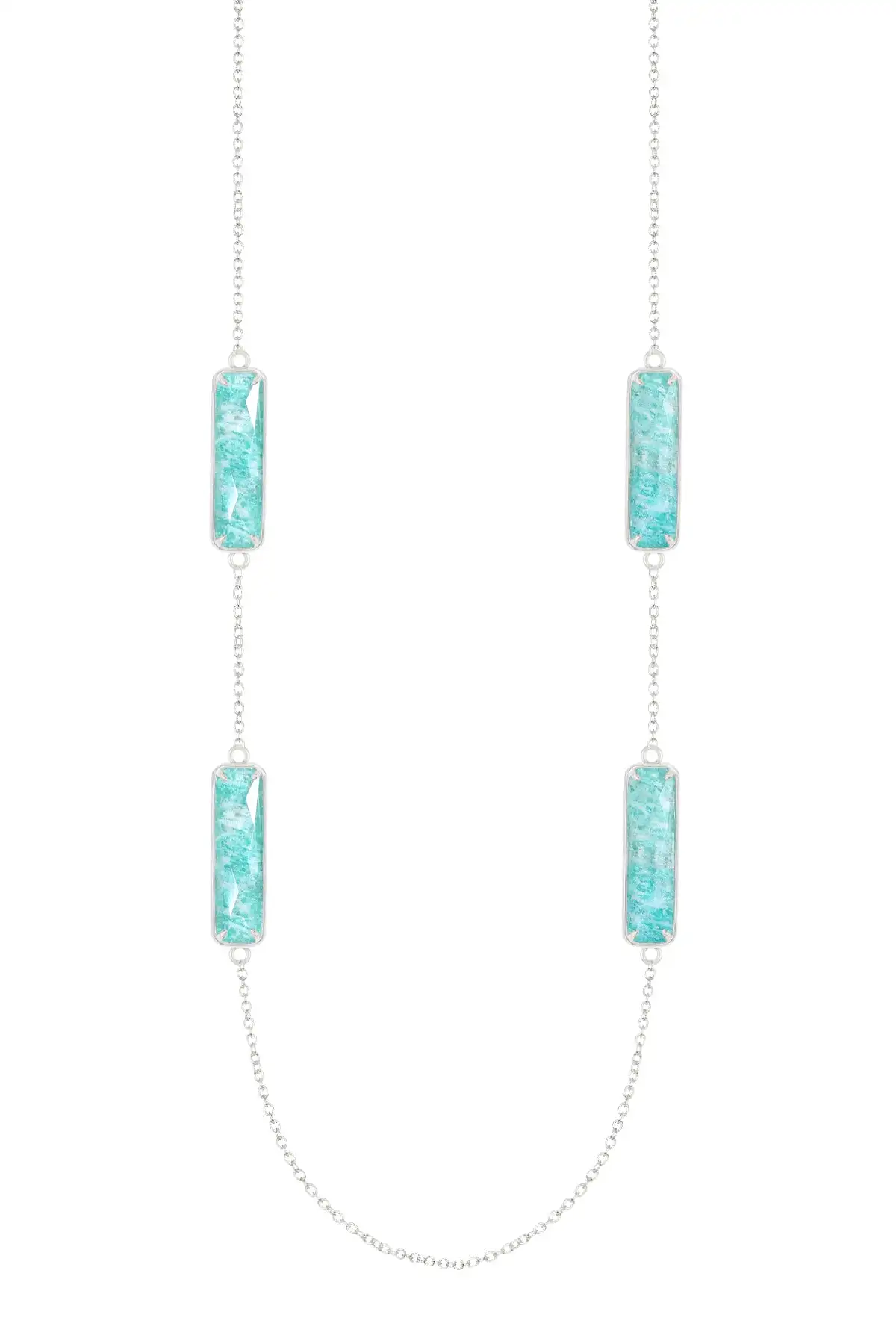 Rectangle Amethyst Lapis Hematite Amazonite Semi-precious Stone 24" Station Necklace Jewelry for Women
Rectangle Amethyst Lapis Hematite Amazonite Semi-precious Stone 24" Station Necklace Jewelry for Women