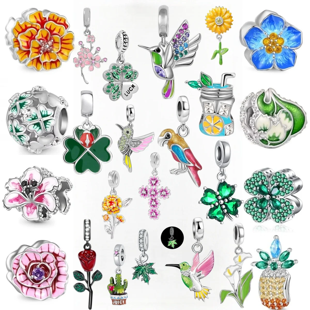 925 Silver Enamel Charms, Snail, Leopard, Cartoon Doll, Cat, Flower Beads, DIY Bracelet Pendant, Women Holiday Jewelry Gifts
925 Silver Enamel Charms, Snail, Leopard, Cartoon Doll, Cat, Flower Beads, DIY Bracelet Pendant, Women Holiday Jewelry Gifts