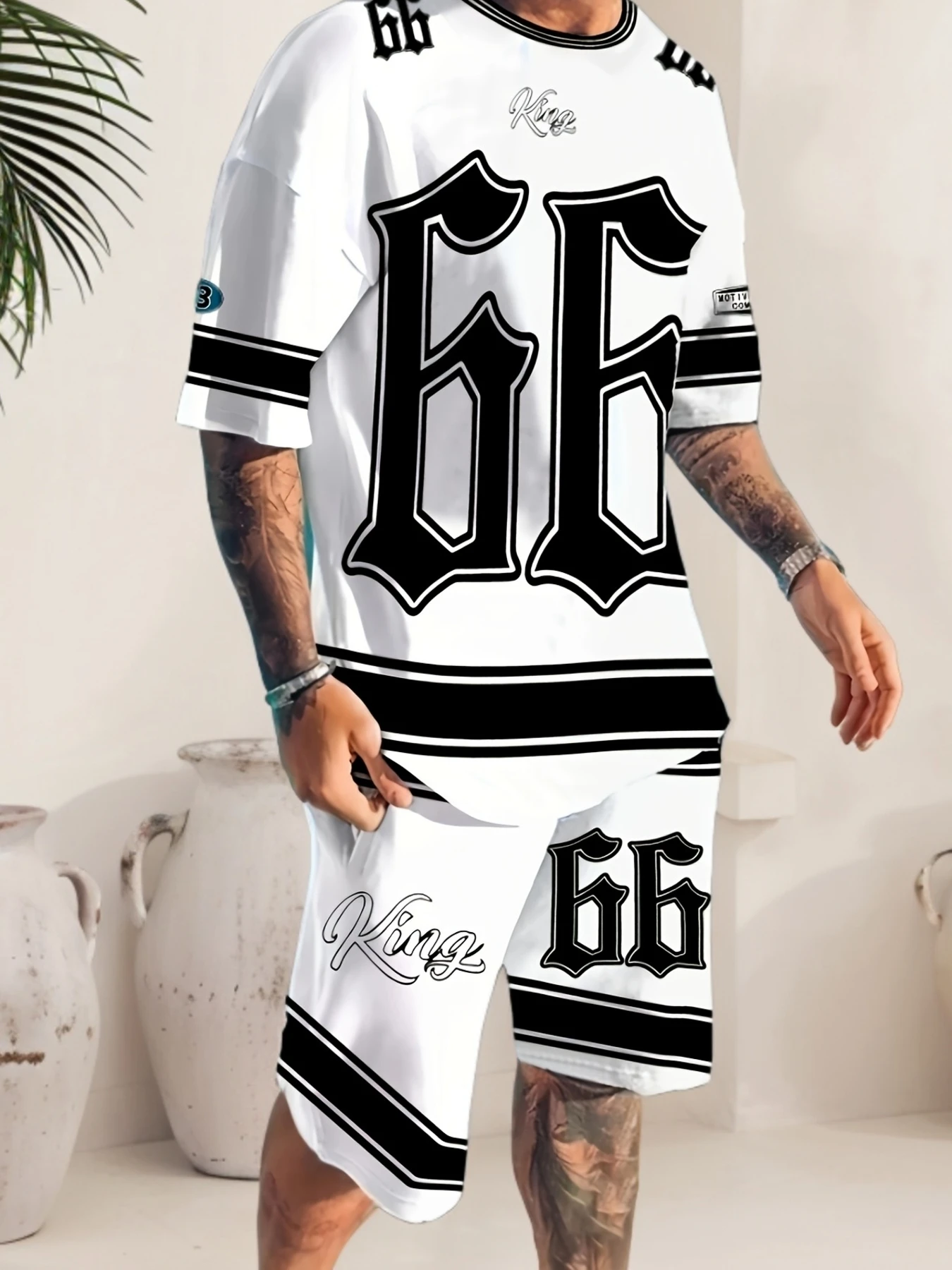 2026 Summer New Men's Short-Sleeved Shorts Set with 3D Digital Printing - Street Casual Fashion Comfortable and Breathable
2026 Summer New Men's Short-Sleeved Shorts Set with 3D Digital Printing - Street Casual Fashion Comfortable and Breathable