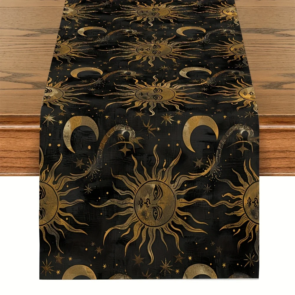 Celestial Sun and Moon Table Runner - Linen Kitchen Dining Party Decor
Celestial Sun and Moon Table Runner - Linen Kitchen Dining Party Decor