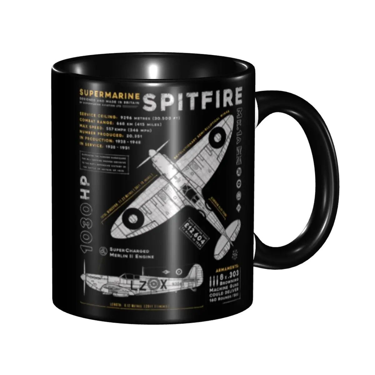 DIY Supermarine Spitfire Ceramic Mug Personalized Fighter Pilot Aircraft Airplane Plane Coffee Cups Creative Present
DIY Supermarine Spitfire Ceramic Mug Personalized Fighter Pilot Aircraft Airplane Plane Coffee Cups Creative Present