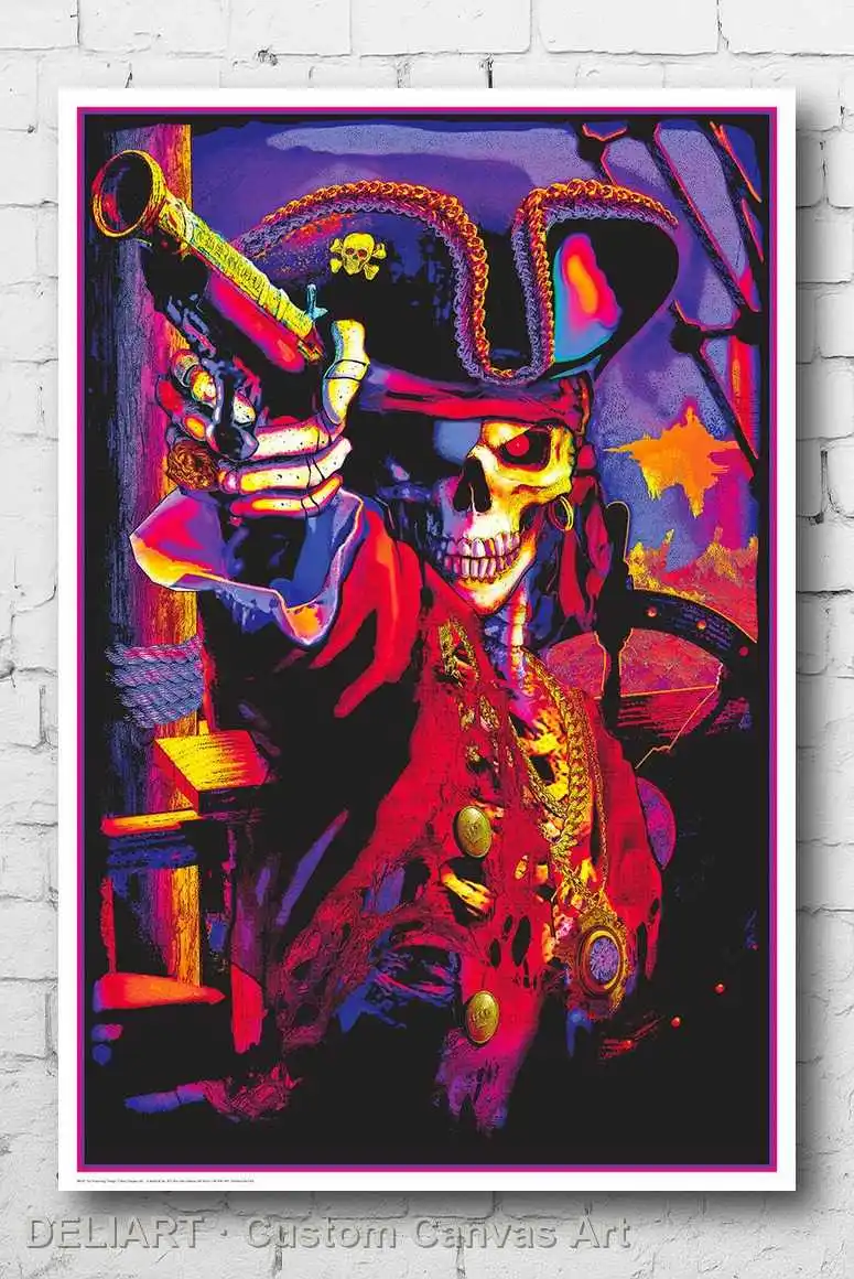 PIRATE KING - BLACKLIGHT Canvas Poster Custom Size Available Room Decoration Home Decor Wall Art
PIRATE KING - BLACKLIGHT Canvas Poster Custom Size Available Room Decoration Home Decor Wall Art