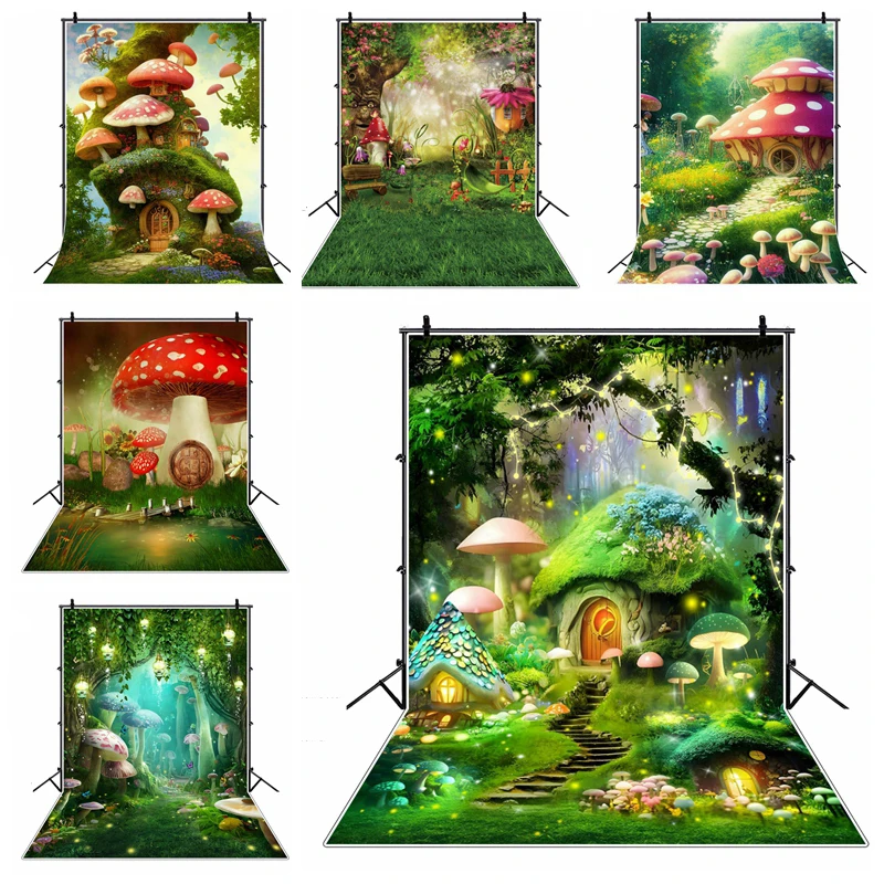 Wonderland Mushroom Elf Baby Shower Backdrop Photography Boy And Girl's 1st Birthday Party Photo Photographic Background Props
Wonderland Mushroom Elf Baby Shower Backdrop Photography Boy And Girl's 1st Birthday Party Photo Photographic Background Props