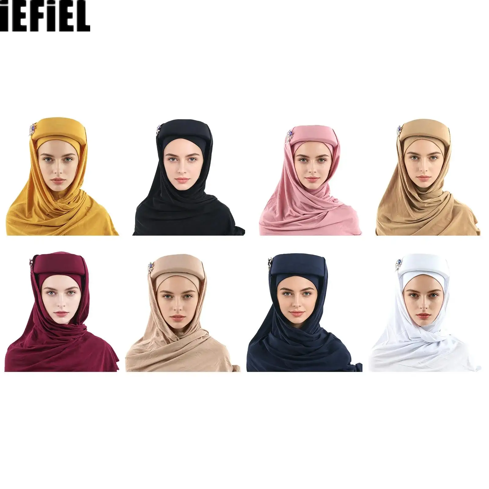 Women Hijab Muslim Head Scarf Solid Color Scarf Wrap Scarves Scarf Skin-friendly And Breathable Headscarf for Daily Wear
Women Hijab Muslim Head Scarf Solid Color Scarf Wrap Scarves Scarf Skin-friendly And Breathable Headscarf for Daily Wear