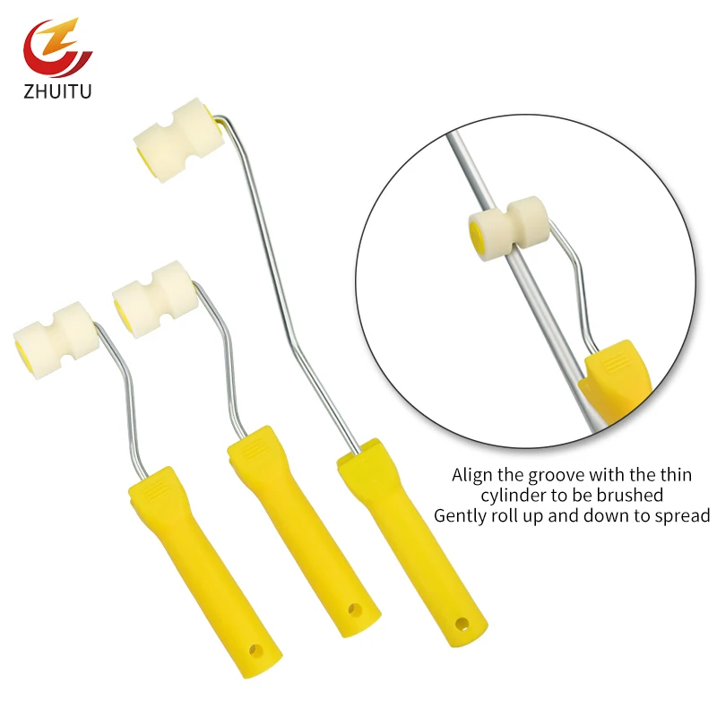 2 Inch Grooved Sponge Roller Brush For Painting Reinforced Column Home Decorative Painting Brush Tool
2 Inch Grooved Sponge Roller Brush For Painting Reinforced Column Home Decorative Painting Brush Tool