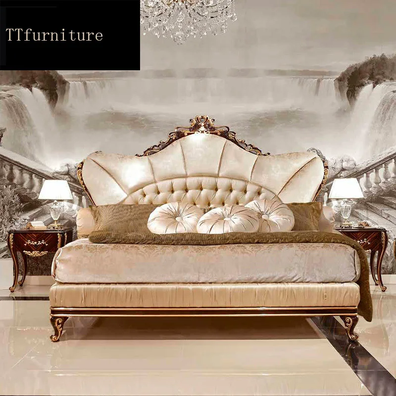 modern european Italian solid wood bed Fashion Carved luxurious french bedroom set furniture king size jxj40
modern european Italian solid wood bed Fashion Carved luxurious french bedroom set furniture king size jxj40