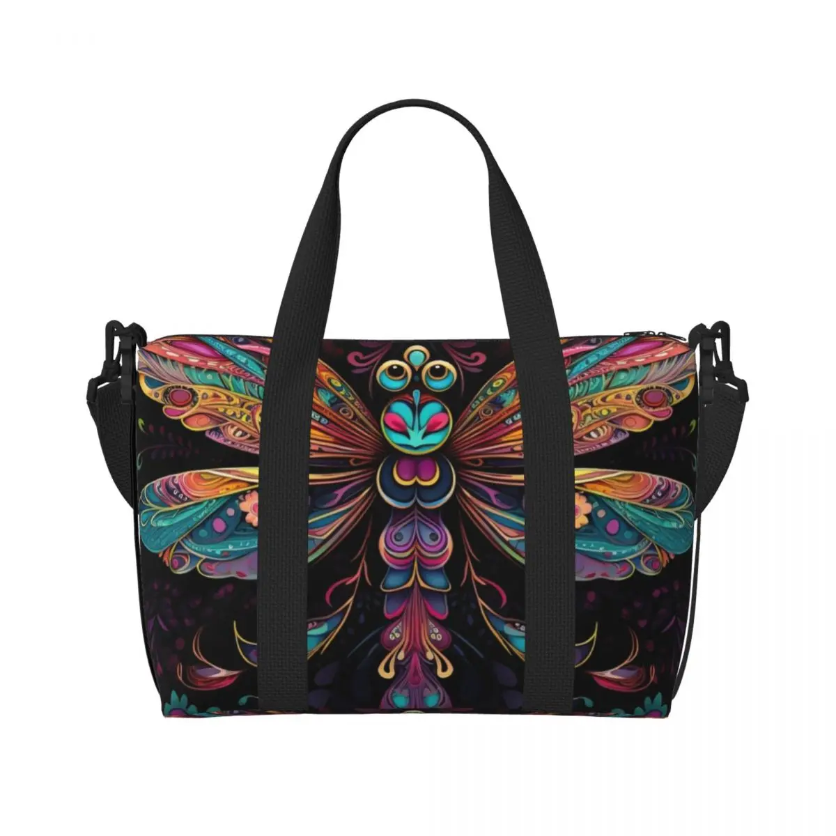 Custom Colorful Floral Dragonfly Tote Bag Women Big Capacity Funny Gym Beach Travel Bags
Custom Colorful Floral Dragonfly Tote Bag Women Big Capacity Funny Gym Beach Travel Bags