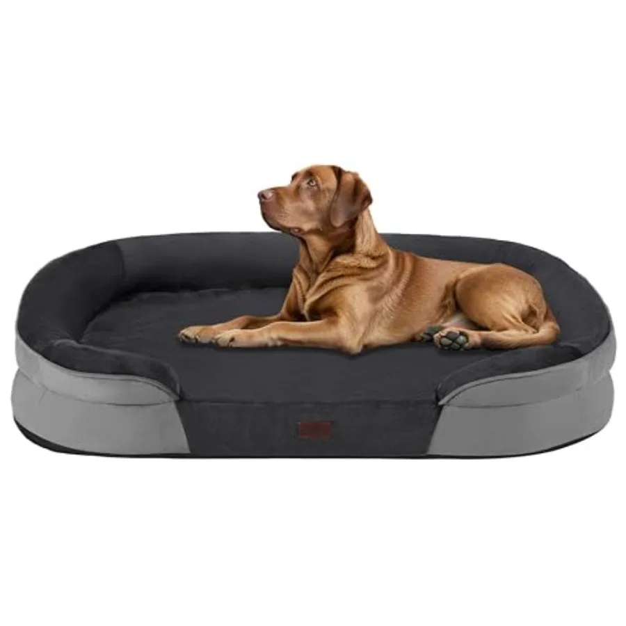 Orthopedic Dog Bed for Extra Large Dogs with Gel Memory Foam, Waterproof Dog Sofa, Washable Pet Bed with Four Sided Bolster Cus
Orthopedic Dog Bed for Extra Large Dogs with Gel Memory Foam, Waterproof Dog Sofa, Washable Pet Bed with Four Sided Bolster Cus
