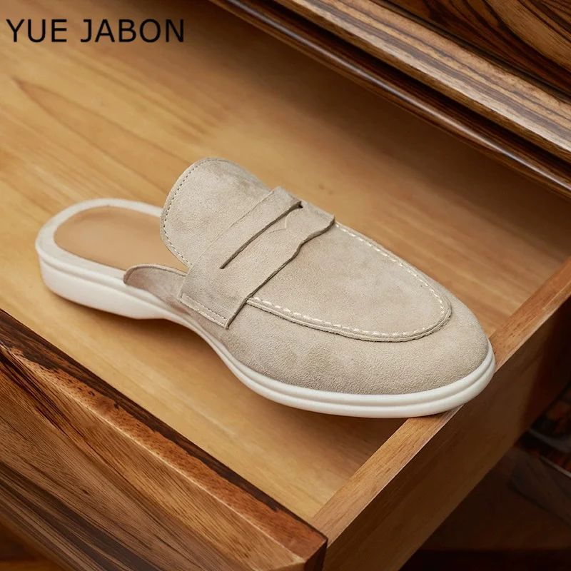 New Genuine Cow Leather Flat Slippers Beige Outdoor slipper Spring Autumn men soft leather elderly non-slip casual single shoes
New Genuine Cow Leather Flat Slippers Beige Outdoor slipper Spring Autumn men soft leather elderly non-slip casual single shoes