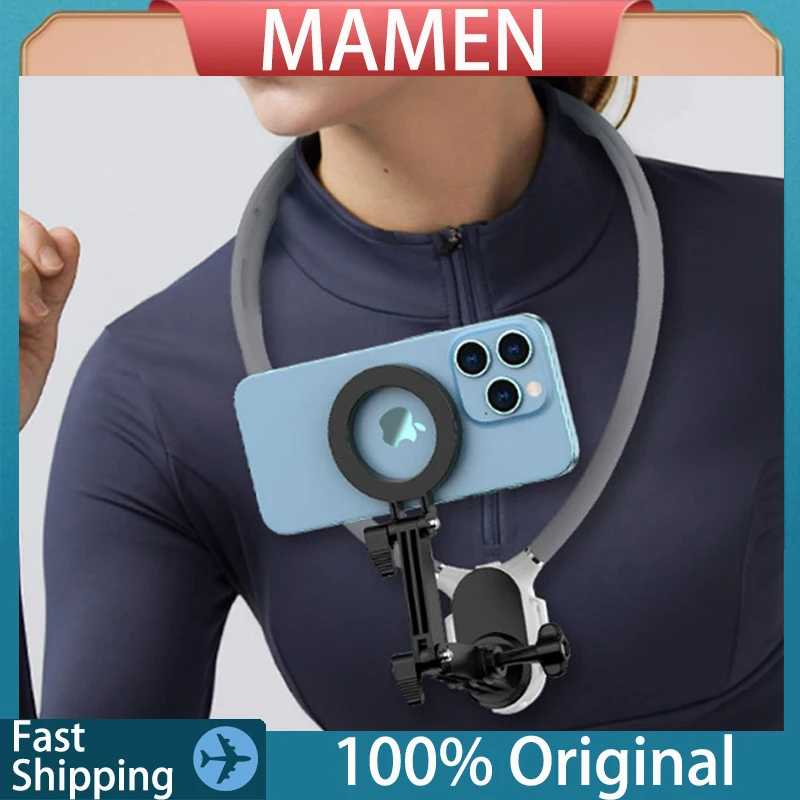 MAMEN Universal Neck Hold Mount Silicone Magnetic Action Accessories For Smartphone GoPro DJI Custom Action Camera Holder
MAMEN Universal Neck Hold Mount Silicone Magnetic Action Accessories For Smartphone GoPro DJI Custom Action Camera Holder