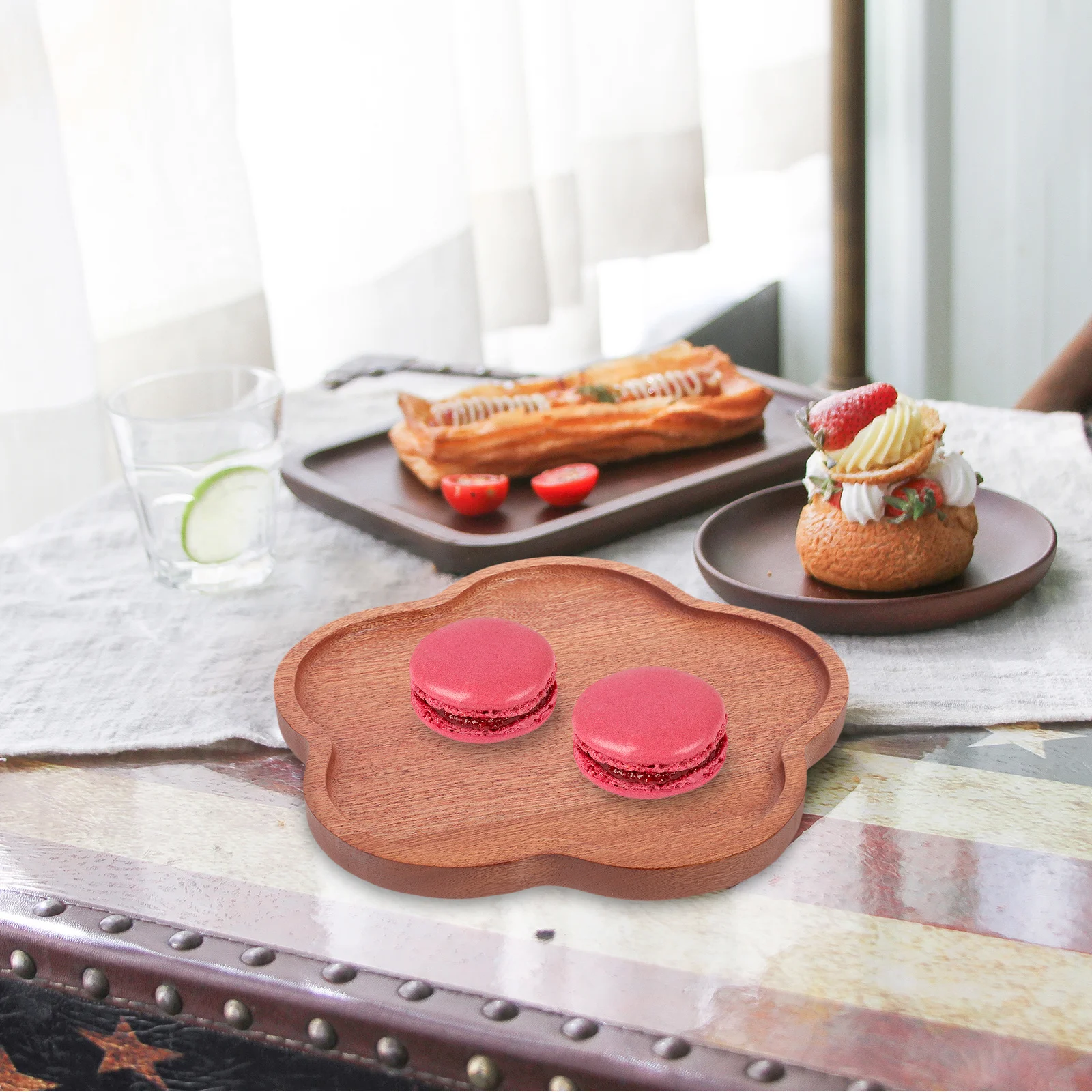 1Pcs Wooden Tray Petal Shape Fine Texture Food Plate Fruit Bread Dessert Snack Tray for Weddings Parties Events
1Pcs Wooden Tray Petal Shape Fine Texture Food Plate Fruit Bread Dessert Snack Tray for Weddings Parties Events