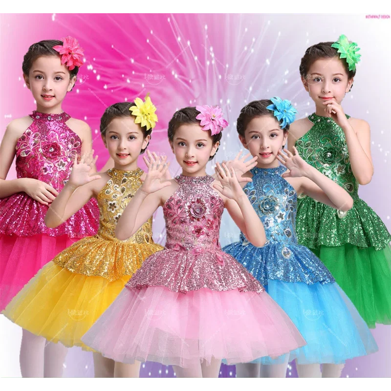 Princess Sequin Girl Dance Dress New Design Children's Flower Dress Children's Ballet Performer Ballet Dress
Princess Sequin Girl Dance Dress New Design Children's Flower Dress Children's Ballet Performer Ballet Dress
