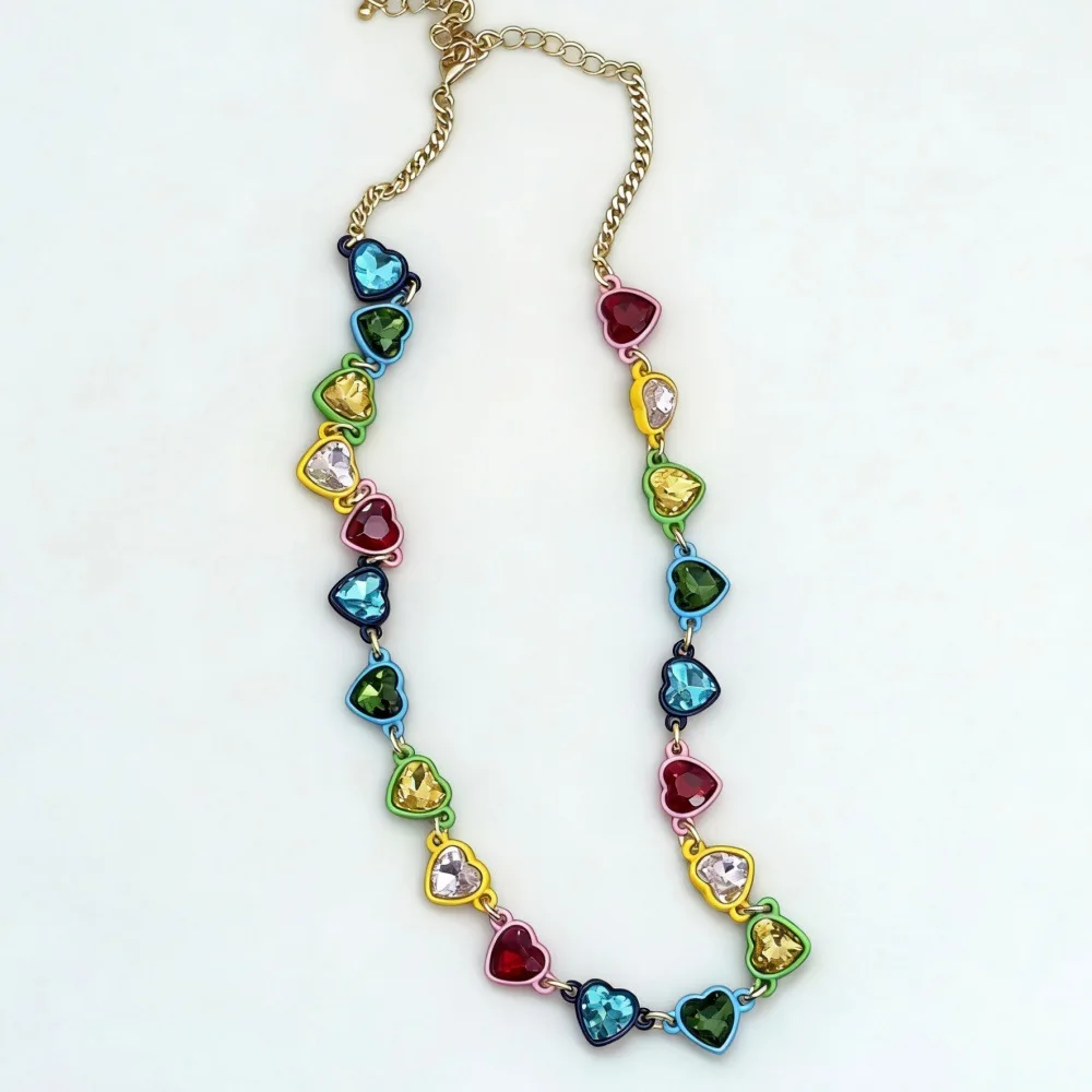 2026 Dopamine Color Heart Necklace Unique Design Gem Peach Heart Clavicle Chain Fashion Neck Jewelry collares para mujer
2026 Dopamine Color Heart Necklace Unique Design Gem Peach Heart Clavicle Chain Fashion Neck Jewelry collares para mujer