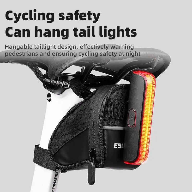 ESLNF Rainproof Road Bike Saddle Reflective Bicycle Cycling Equipment Storage Bag
ESLNF Rainproof Road Bike Saddle Reflective Bicycle Cycling Equipment Storage Bag