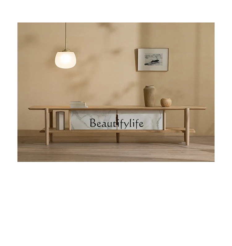 Wabi Sandy Wind Living Room Solid Wood Slate TV Cabinet Small Unit Side Cabinet
Wabi Sandy Wind Living Room Solid Wood Slate TV Cabinet Small Unit Side Cabinet